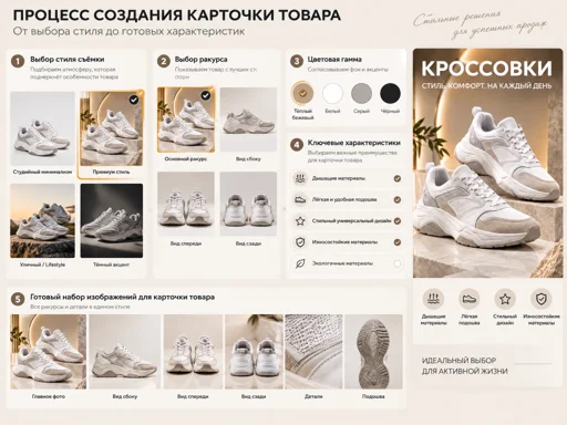 Описание результата и инфографики карточки товара